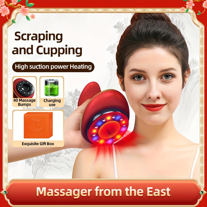 Electric Vacuum Cupping Massage Device with Heating