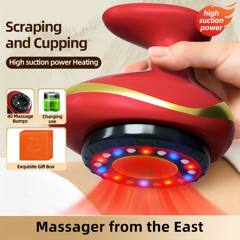 Electric Vacuum Cupping Massage Device with Heating